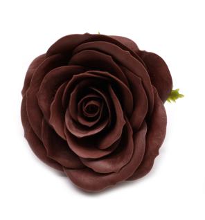 Flor de Jabón Artesanal - Grande Vintage Rose - Chocolate