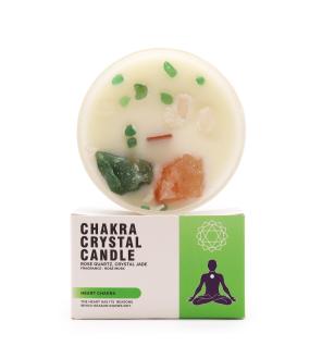 Velas de Cristal de Chakra - Chakra del corazón