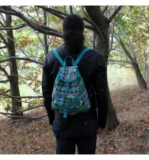 Tejido Jacquard - Mochila Teal