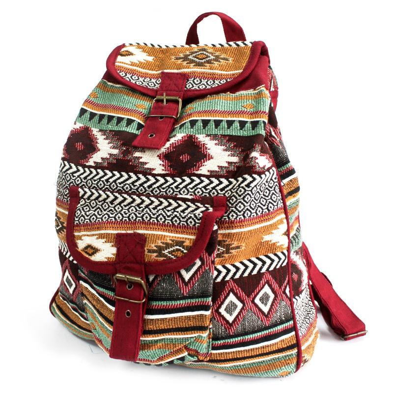 Tejido Jacquard - Mochila Chocolate