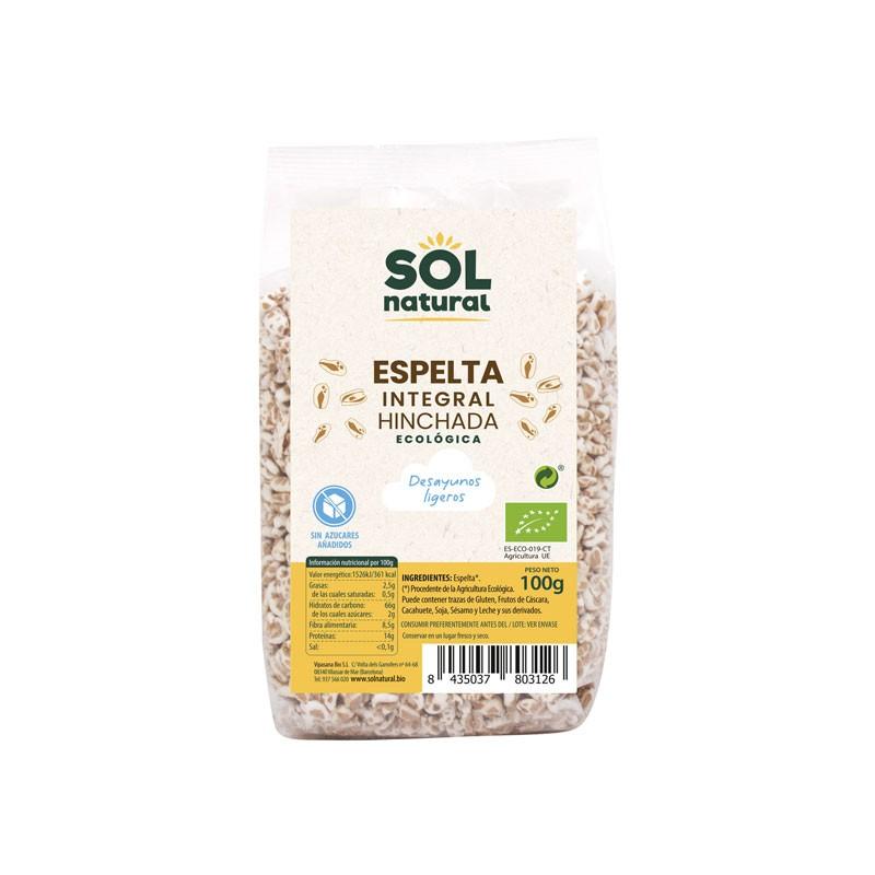 Espelta hinchada integral bio 100 g Sol Natural