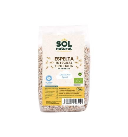 Espelta hinchada integral bio 100 g Sol Natural