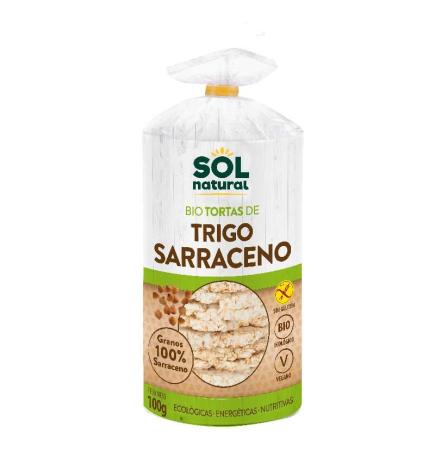 Tortas de trigo sarraceno s/gluten bio 100g Sol Natural