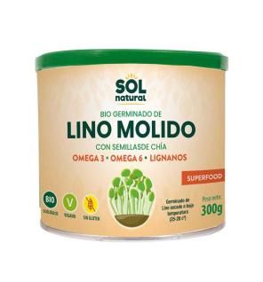 Germinado de lino molido con chia bio 300g Sol Natural