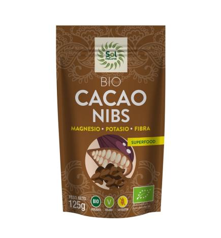 Cacao nibs crudo raw bio 125g Sol Natural