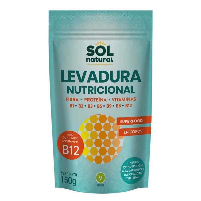 Levadura Nutricional con vit.B 12 150g Sol Natural