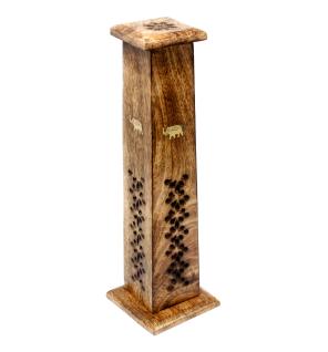 Box of 2 Tapered Incense Tower - Mango Wood