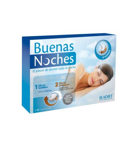 Buenas Noches 1.85mg Melatonina 30 comprimidos Eladiet