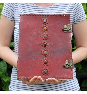 Huge 7 Chakra Leather Book