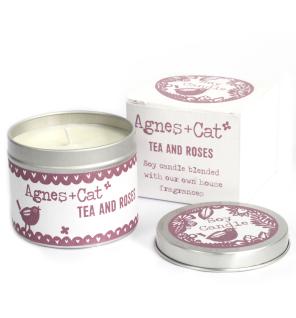 Velas en Lata - Tea and Roses