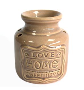 Lrg Quemador de aceite - Gris - Love Home Sweet Home