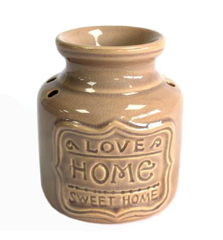 Lrg Quemador de aceite - Gris - Love Home Sweet Home