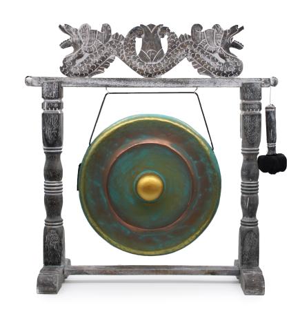 Gong de Meditación Mediano con Soporte - 50cm - Verde