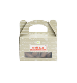Caja de 24 Conos de Reflujo - Satya Salvia Blanca