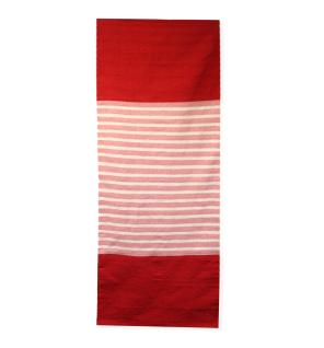 Alfombra India de Algodón - 70x170cm - Rojo/Rosa