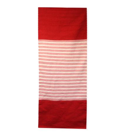 Alfombra India de Algodón - 70x170cm - Rojo/Rosa