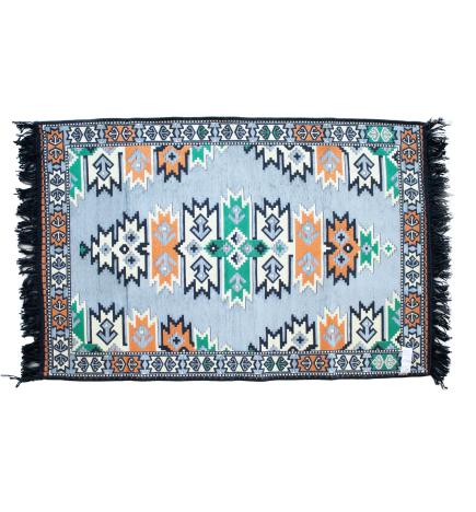 Alfombra Kilim 125x80 cm - Carbón
