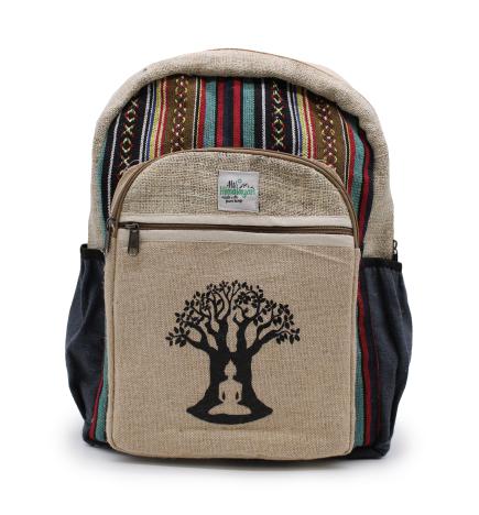 Mochila Grande De Cáñamo - Bohdi Tree Design