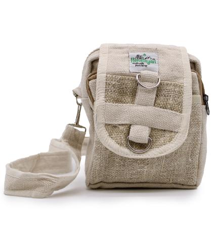 Bolsa de viaje Body-Cross de cáñamo y algodón natural