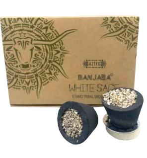 Caja de 6 copas de Resina Banjara - Trigo blanco