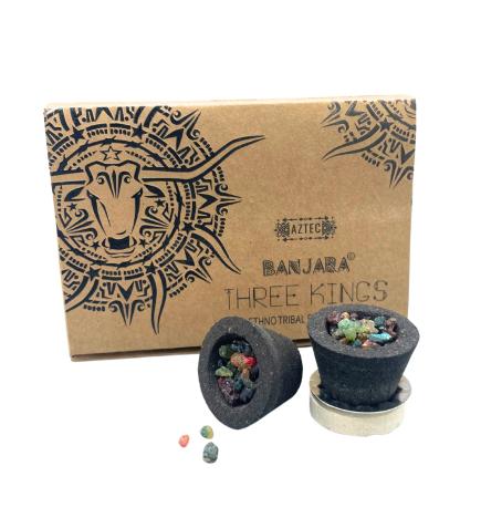 Caja de 6 copas de Resina Banjara - 3 Reyes