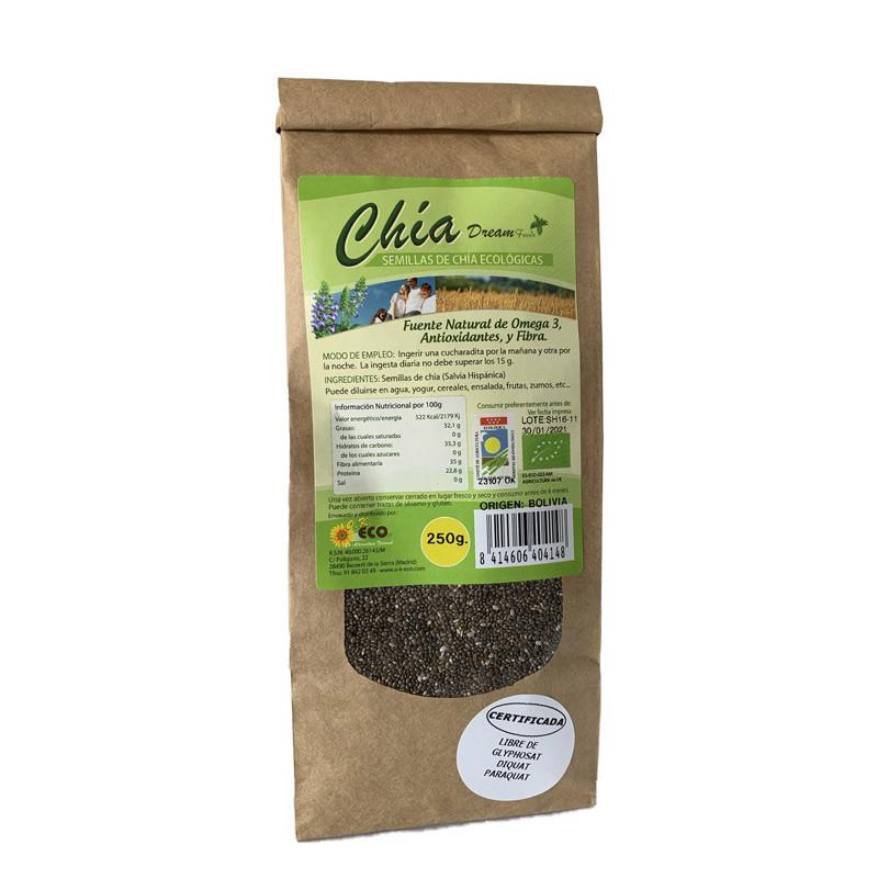 Semillas de chia bio 250 g Dream Foods