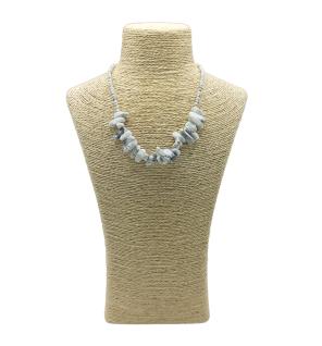 Collar de gemas Longstone - Jaspe blanco