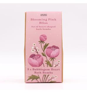 Set de Bombas de Baño de Corazón-Felicidad Rosa Florecente