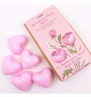 Set de Bombas de Baño de Corazón-Felicidad Rosa Florecente