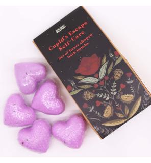 Set de Bombas de Baño de Corazóm- Escapada de Cupido Autocuidado