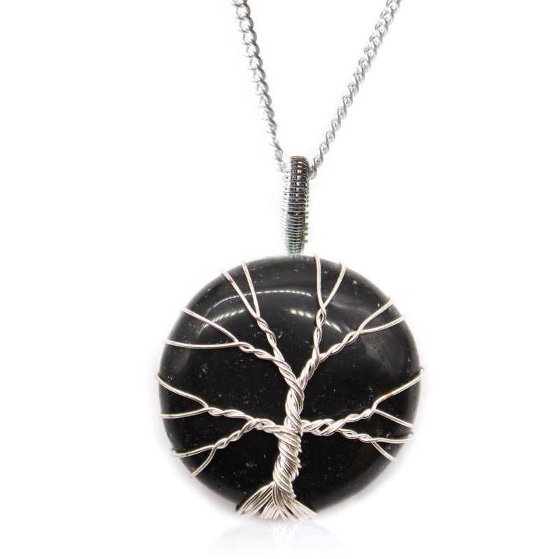 Collar Árbol de la Vida - Ónix Negro