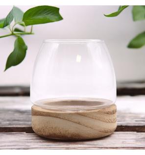 Terario Pequeño en Madera de Tung Natural - 10x10cm