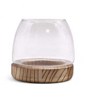 Terario Pequeño en madera de tung Natural - 13x13cm
