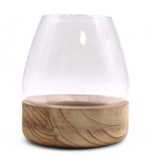 Terario Grande en Madera de Tung Natural - 17x19cm