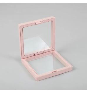 Marco Flotante 3D Pequeño 7x7cm - Rosa