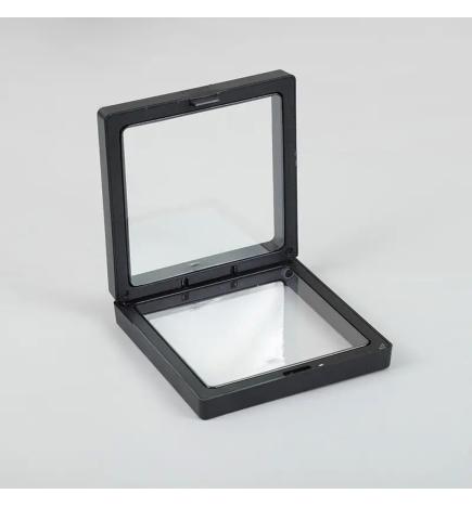 Marco Flotante 3D Mediano 9x9cm - Negro