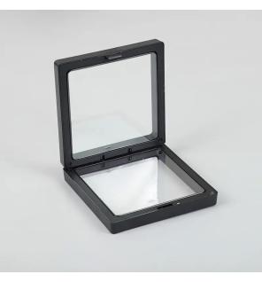 Marco Flotante 3D Grande 11x11cm - Negro