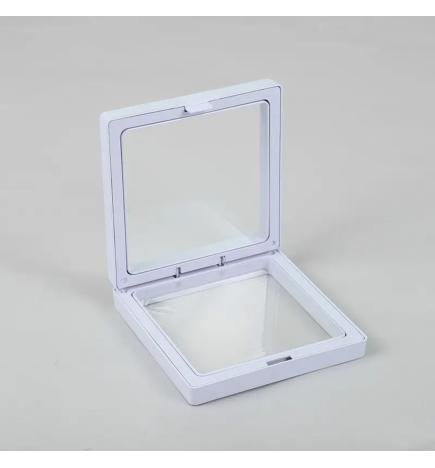 Marco Flotante 3D Grande 11x11cm - Blanco