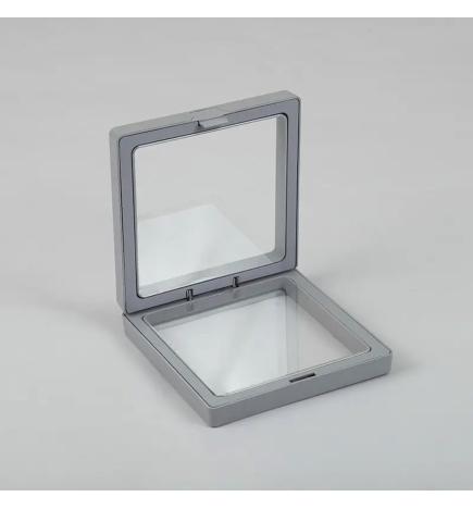 Marco Flotante 3D Grande 11x11cm - Gris