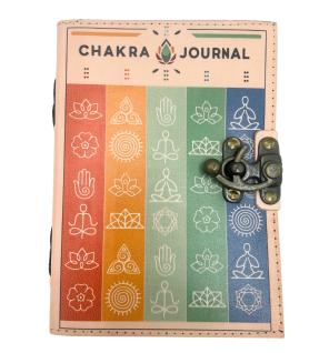 Cuaderno de Cuero - 7 Chakras - 12,5x17,5cm