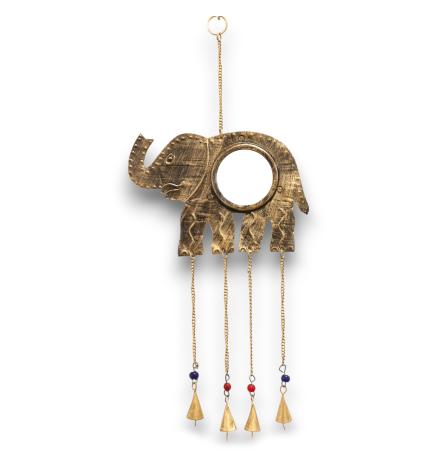 Campanas Indias Elefante Grandes - Espejo 4 Campanas - 24x60cm
