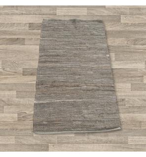Alfombra india pequeña de algodón tejida a mano - 50x90cm - Charcoal