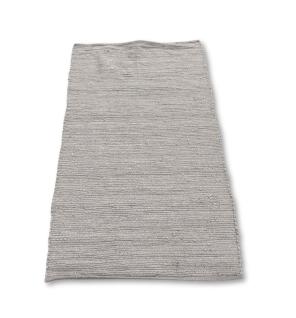 Alfombra india pequeña de algodón tejida a mano - 50x90cm - Gris