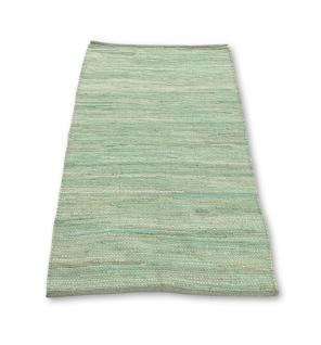 Alfombra India mediana de algodón tejida a mano - 90x150cm - Verde