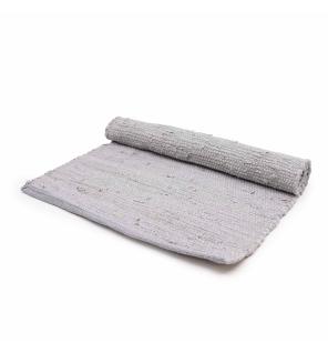 Alfombra India mediana de algodón tejida a mano - 90x150cm - Gris