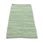 Alfombra India grande de algodón tejida a mano - 130x170cm - Verde