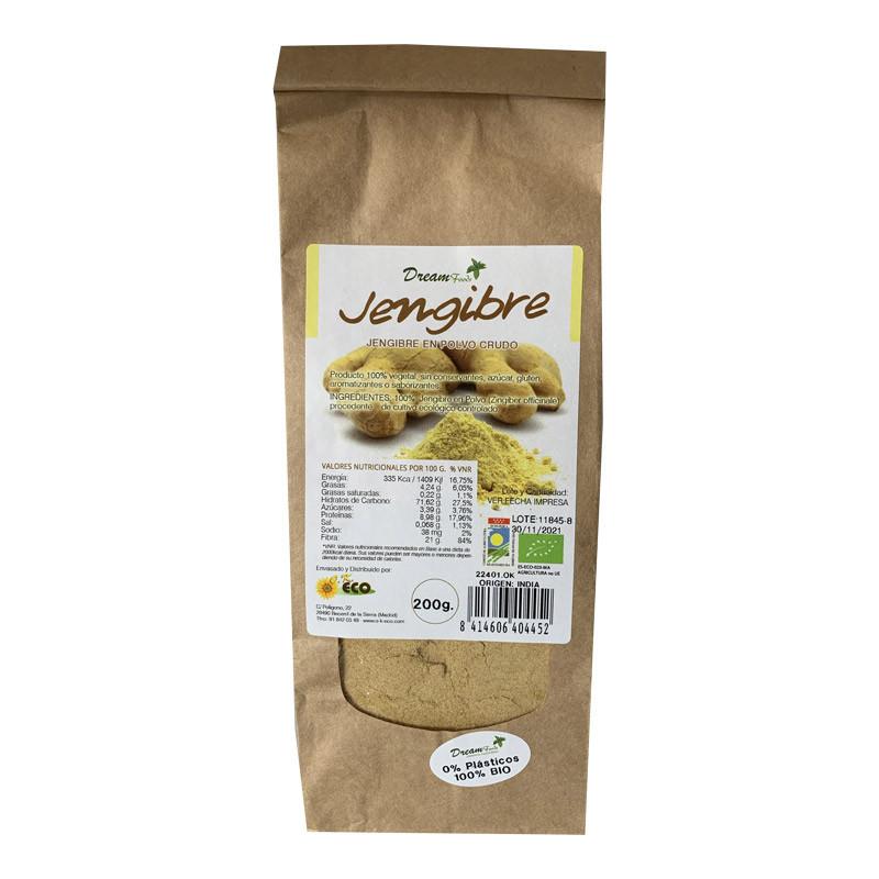 Jengibre en polvo bio 200 g Dream Foods