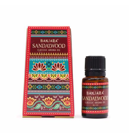 Aceite con fragancia de la India Banjara 10ml - Sándalo