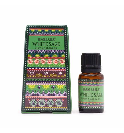 Aceite con fragancia de la India Banjara 10ml - Salvia Blanca