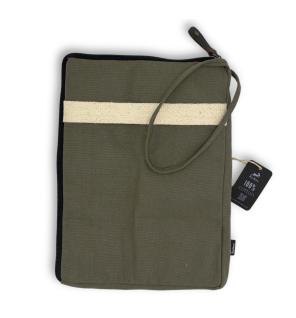 Funda Grande de Lona para Portátil - Oliva